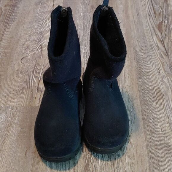 Lands End black lined snowboots Sz 9 - Picture 2 of 6